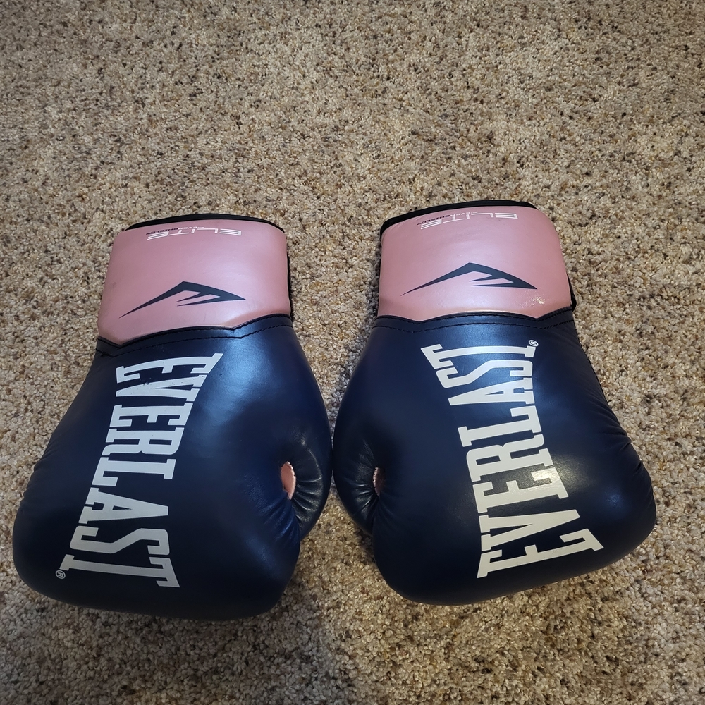 Everlast Black and Pink Boxing Gloves